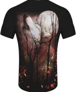 Spiral Forest Wolf Organic Men's Black T-Shirt 1 Spiral Forest Wolf Organic Mens Black T Shirt 2