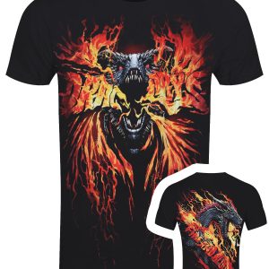 Spiral Game of Thrones Fire and Blood Mens Black T Shirt 1