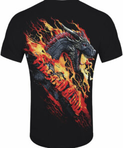 Spiral Game of Thrones Fire and Blood Mens Black T Shirt 2