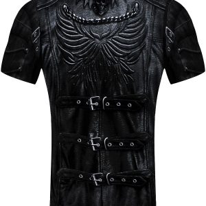 Spiral Goth Wrap Mens Black T Shirt 2