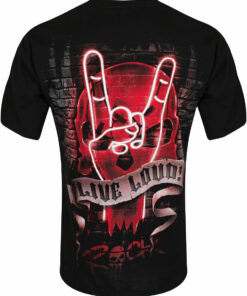 Spiral Live Loud Mens Black T Shir 2