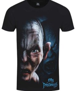 Spiral Lord of the Rings Gollum My Preciousss Mens Black T Shirt 1