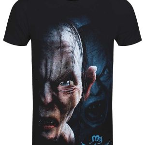 Spiral Lord of the Rings Gollum My Preciousss Mens Black T Shirt 1