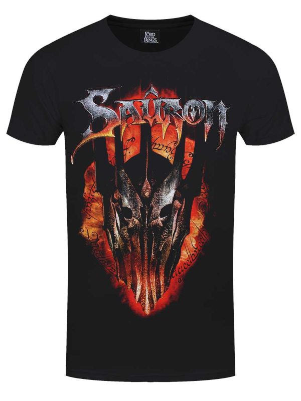 Spiral Lord of the Rings Sauron Men’s Black T-Shirt