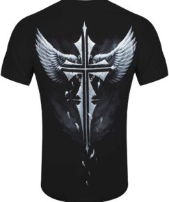 Spiral Lucid Dreams Organic Mens Black T Shirt 2