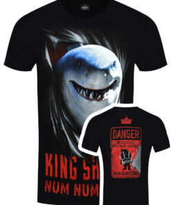 Spiral Suicide Squad King Shark Num Num Num Mens Black T Shirt 1