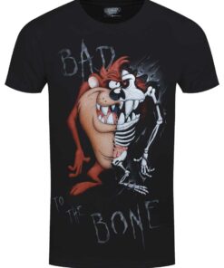 Spiral Taz Bad 2 D Bone Mens Black T Shirt 1