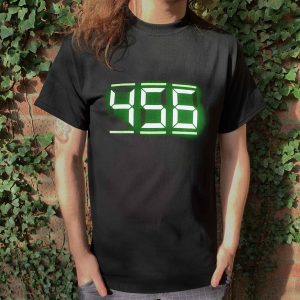 Squid Game 456 Digital Text Mens Black T Shir 3