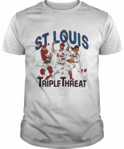 St Louis Cardinals Triple Threat Molina Wainwright Pujols signatures shirt 1