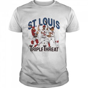 St Louis Cardinals Triple Threat Molina Wainwright Pujols signatures shirt