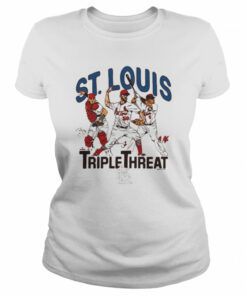 St Louis Cardinals Triple Threat Molina Wainwright Pujols signatures shirt 2