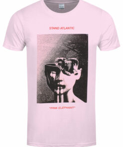 Stand Atlantic Pink Elephant Mens Pink T Shirt 1