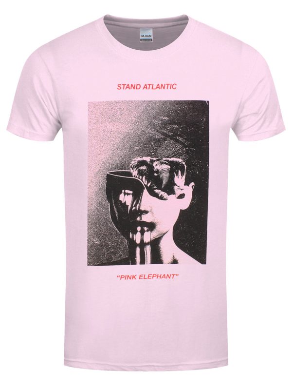 Stand Atlantic Pink Elephant Men’s Pink T-Shirt