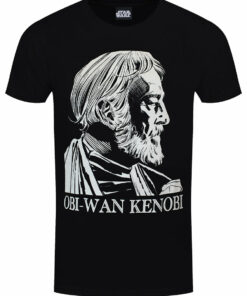 Star Wars Classic Kenobi Mens Black T Shirt 1