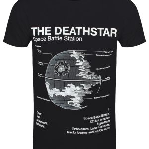 Star Wars Death Star Sketch Men’s Black T