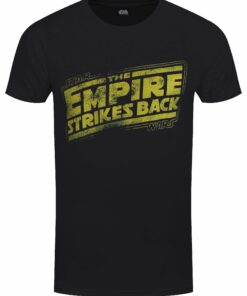 Star Wars Empire Strikes Back Logo Mens Black T 1