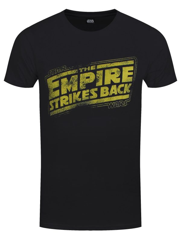 Star Wars Empire Strikes Back Logo Men’s Black T-