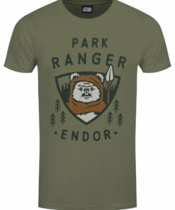 Star Wars Endor Park Ranger Mens Green T Shir 1