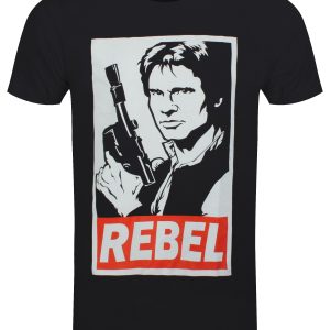 Star Wars Han Solo Rebel Men’s Black T-Shirt