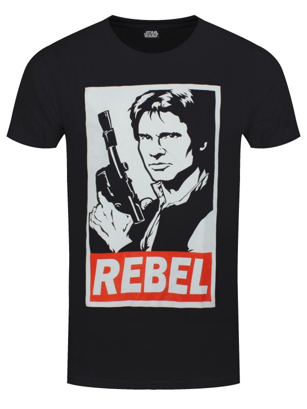 Star Wars Han Solo Rebel Men’s Black T-Shirt