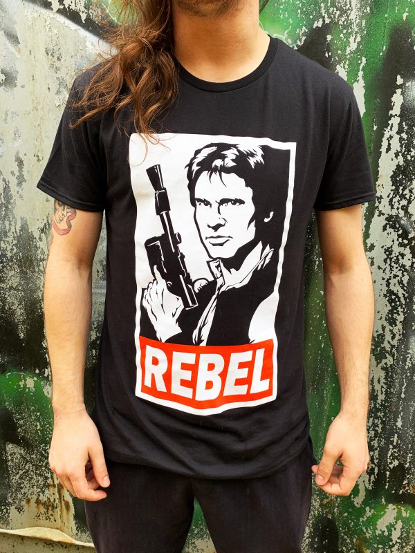 Star Wars Han Solo Rebel Men’s Black T-Shirt