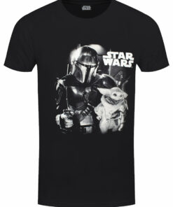 Star Wars Mandalorian Mens Black T Shirt 1