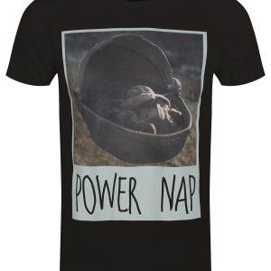 Star Wars Mandalorian Power Nap Men’s Black T-Shirt