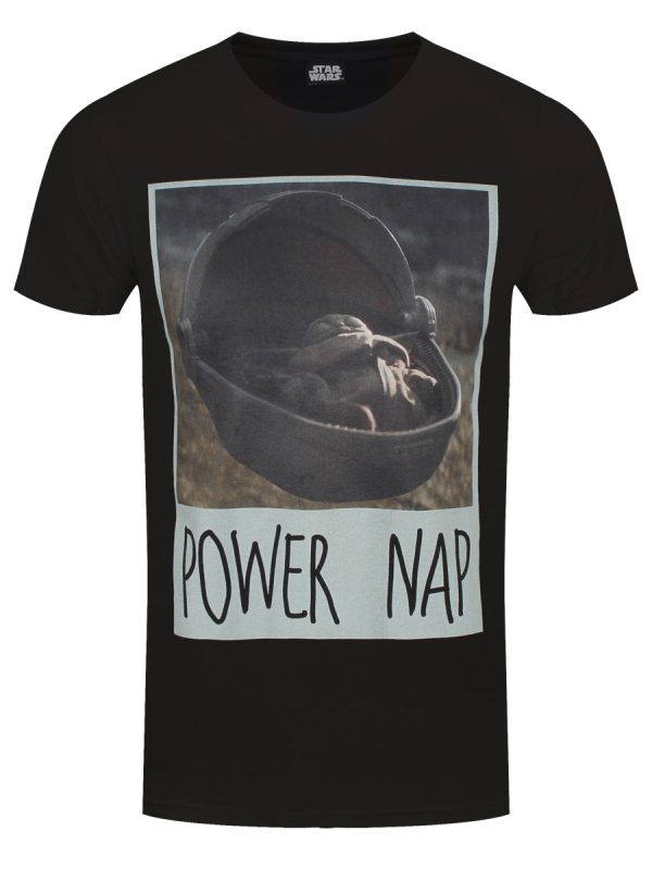 Star Wars Mandalorian Power Nap Men’s Black T-Shirt