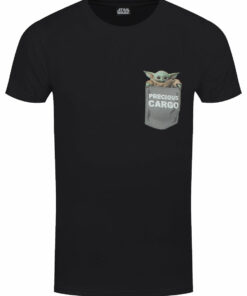 Star Wars Mandalorian Precious Cargo Pocket Mens Black T Shirt 1