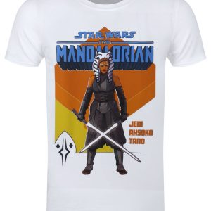 Star Wars The Mandalorian Ahsoka Jedi Mens White T Shirt 1