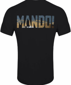 Star Wars The Mandalorian Row of Helmets Mens Black T Shirt 2