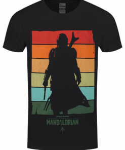 Star Wars The Mandalorian Spectrum Mens Black T Shirt 1