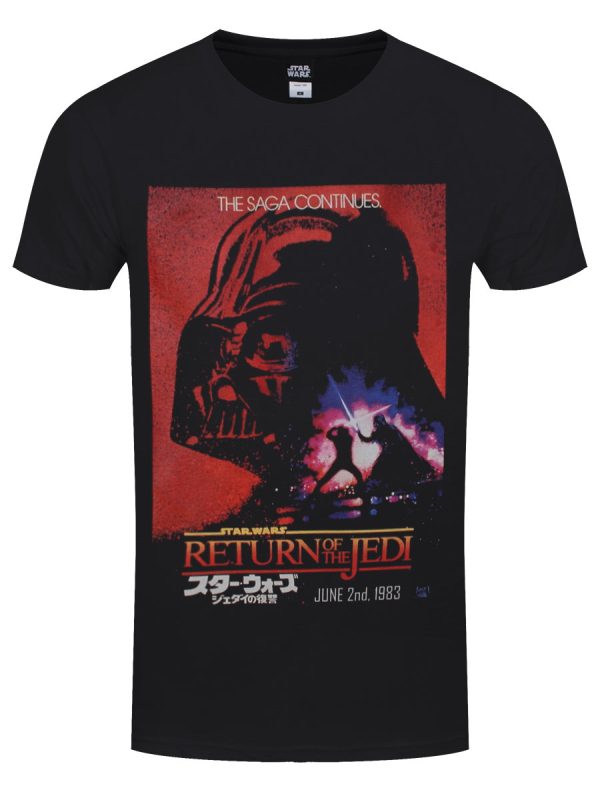 Star Wars Vader Poster Men’s Black T-Shirt