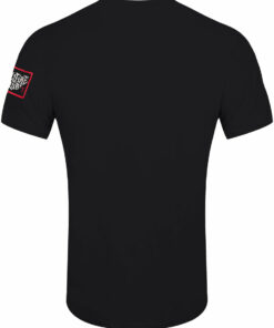 Stranger Things Hellfire Crest Black Acid Wash T Shirt 2