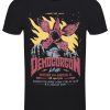 Stranger Things Vintage Demogorgon Men’s Black Acid Wash T-Shirt