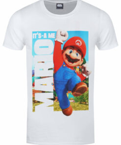 Super Mario Bros Its A Me Mario Mens White T Shirt 1