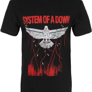 System Of A Down Dove Overcome Mens Black T Shirt 1