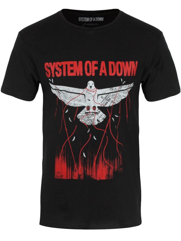 System Of A Down Dove Overcome Men’s Black T-Shirt