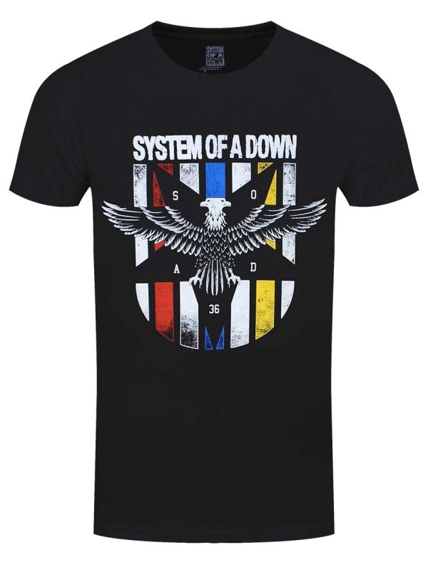 System Of A Down Eagle Colours Men’s Black T-Shirt