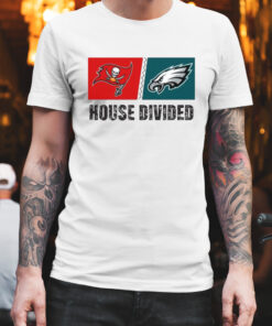 Tampa Bay Buccaneers vs Philadelphia Eagles House Divided Shirt 1