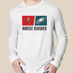 Tampa Bay Buccaneers vs Philadelphia Eagles House Divided Shirt 3