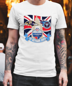 Tennessee Titans vs Baltimore Ravens gameday London 15 October 2023 shirt 1