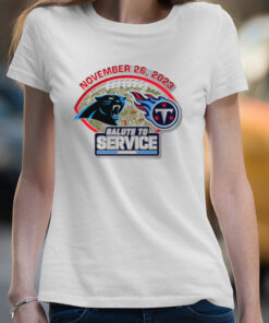 Tennessee Titans vs Carolina Panthers gameday November 26 2023 Salute to service shirt 4