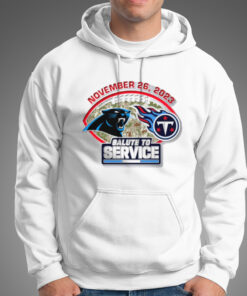 Tennessee Titans vs Carolina Panthers gameday November 26 2023 Salute to service shirt 5