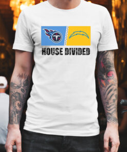 Tennessee Titans vs Los Angeles Chargers House Divided Shirt 1