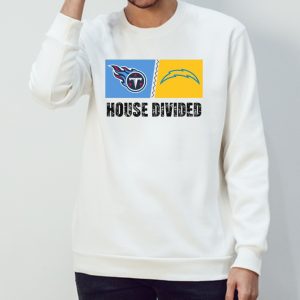 Tennessee Titans vs Los Angeles Chargers House Divided Shirt 2