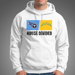 Tennessee Titans vs Los Angeles Chargers House Divided Shirt 5