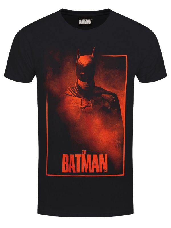 The Batman Red Smoke Men’s Black T-Shirt