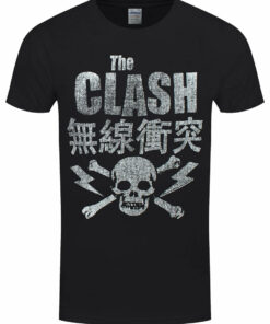 The Clash Skull Crossbones Mens Black T Shirt 1