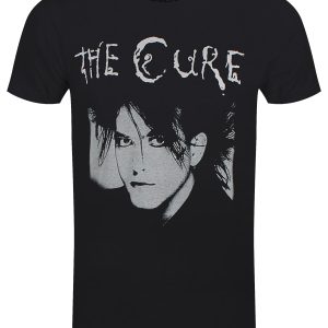 The Cure Robert Illustration Mens Black T Shirt 1